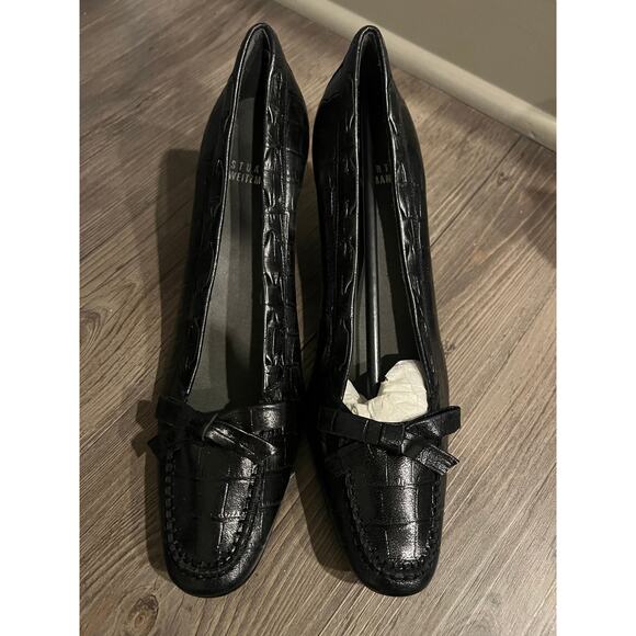 Stuart Weizman Alligator Print Heels - Picture 1 of 6